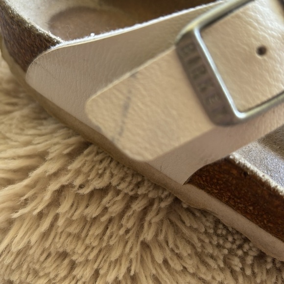 Birkenstock Gizeh Birko-Flor T Strap Slide Sandal White size EU 39 8-8.5 US - Picture 3 of 7